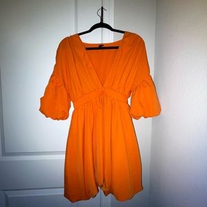 beautiful orange dress
